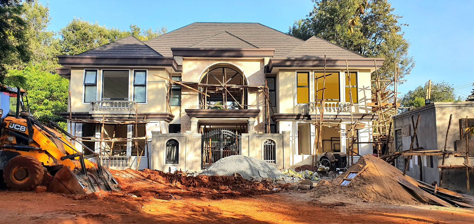 Professional construction team